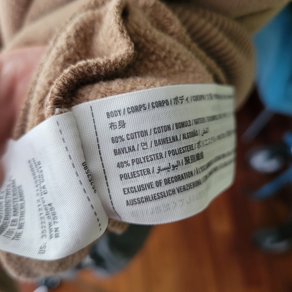 Hollister Cream and Brown Crew Neck Sweatshirt Size Xs - Picture 6 of 6